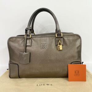 LOEWE ロエベ ハンドバッグ アマソナ シャンパンゴールド レザー Z211735