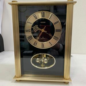 EZ30 動作品　保管品 当時の高級時計 レトロ シチズン 置き時計 置時計 ゴールド 金 リズム時計 ロココ調　CITIZEN QUARTZ 昭和レトロ 
