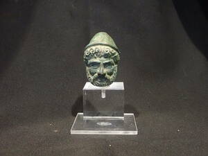 ガンダーラ　ローマ　青銅　人物像頭部