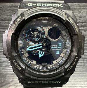 腕時計 CASIO G-SHOCK GA-300BA PROTECTION 5259 ST.STEEL BACK MADE IN CHINA H 20BAR カシオ Gショック 72.92g メンズ 9D205WA
