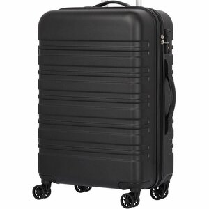 【訳あり品】スーツケース 大型 キャリーバッグ ケース 超軽量 [TY8098ファスナータイプ L] 　ブラック　TSAロック (W)［004］