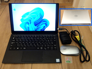 ★ DELL XPS13 9370 完動美品 ４K解像度 タッチ画面 第8世代i7-8650U メモリ16GB 新同2TBSSD OS：Win11Pro ★