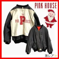 PINK HOUSE  ピンクハウス✨デニム　ゼッケン　ジャケット　ロゴ　サンタ