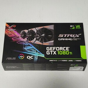 ASUS GEFORCE GTX1080Ti 11GB GDDR5X/ROG-STRIX-RTX1080TI-O11G-GAMING 動作確認済み PCパーツ グラフィックカード PCIExpress