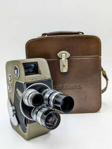 カメラ Arco Eight 8ミリカメラ レトロ ケース付き Arco8 国産 Arco8K Ｄマウントレンズ ダブル８方式 ターレットカメラ 中古 ジャンク