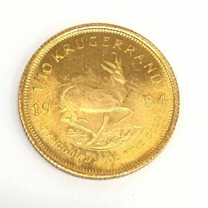 K22 南アフリカ クルーガーランド金貨 1/10oz 総重量3.4ｇ【CDAS7098】