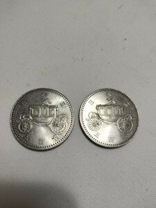 御即位記念 記念硬貨 500円 平成2年 2枚セット 記念硬貨