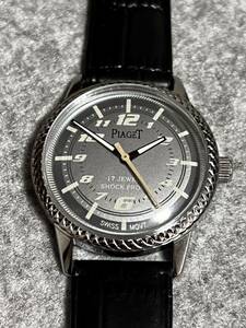 ヴィンテージ　ピアジェ PIAGET 手巻き メンズ 腕時計17jewels 1980代スイス製 【再生品】