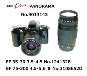 CE3 キヤノン フィルムカメラ Canon EOS Kiss PANORAMA EF 35-70 EF 70-300 現状
