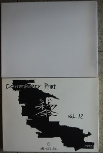 Contemporary Print(現代版画）。黎。Vol.12。１９９８年。限定１００部の内４１番。創版社。