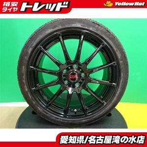 中古アルミホイール OZレーシング 18インチ7.5J+48 5H114.3 グロスブラックノア ヴォクシー ビアンテ ギャランフォルティス