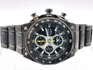 男性用 腕時計 ブラック クロノグラフ セイコー 海外版 SNAD57