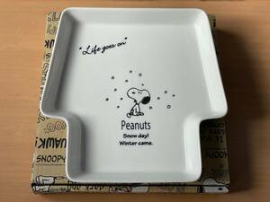 未使用品 PEANUTS ハウスプレート ホワイト 日本製 スヌーピー お皿 プレート