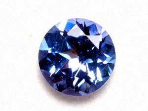 天然タンザナイト ルース 0.631 ct、ソーティング付き、ケース入り