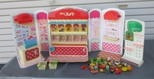 ☆当時物/昭和レトロ☆旧タカラ リカちゃん スーパー おもちゃ 玩具 1970年代 着せ替え人形 ドールハウス