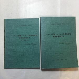 zaa-230♪『パターン理解システムの体系的研究』研究成果報告書+(音声編抜粋)　2冊セット　1979年　京都大学教授　坂井利之