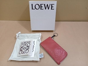 LOEWE ロエベ アナグラム キーホルダー付き 小銭入れ コインケース 小物 レッド