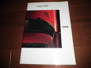 サーブ900　【カタログのみ　AB20S/AB20SK他　49ページ】　900i16/900ターボ16S/900ターボ16Sカブリオレ他　Saab