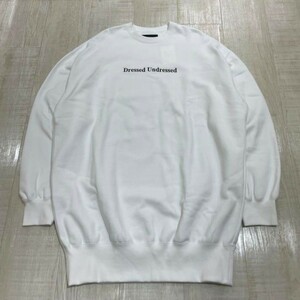 22AW 新品 未使用 DRESSEDUNDRESSED logo embroidered oversized sweatshirt ドレスドアンドレスド ロゴ 刺繍 スウェット 定価 ¥23100