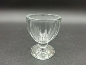 古いガラスのエッグスタンド グラス ガラス アンティーク 【2-c】