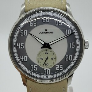 【極美品】JUNGHANS Meister Driver Hand Windユンハンスマイスターマイスタードライバー027360800箱付きメンズ腕時計