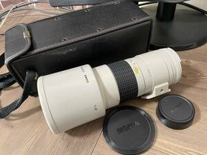 SIGMA　珍しい ホワイト　　400mm　1:5.6　　Nikon ( ニコン ) 用レンズ　　ケース　キャップ付　　シグマ