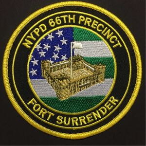 NYPD ニューヨーク市警 第66分署 フォートサレンダー ワッペン