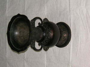 花器　銅製　獣耳　時代物（２０１９８１７）