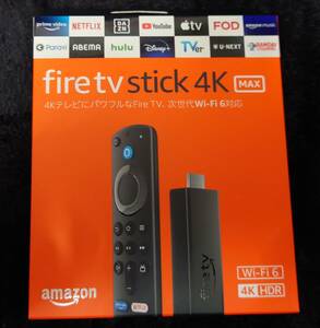 【新品未使用品】Amazon Fire TV Stick 4K Max - Alexa対応音声認識リモコン(第3世代)付属