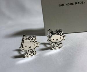 正規新古 限定! JAMHOMEMADE ジャムホームメイド×サンリオ コラボ ハローキティモチーフカフス シルバー キャラクターカフリンクス ボタン