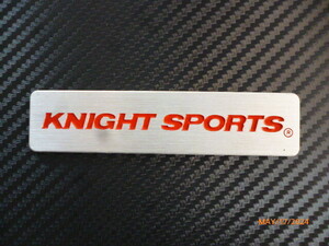 貴重！生産廃止品！ KNIGHT SPORTS ナイトスポーツ ロゴ シルバーエンブレム/レッド マツダ・RX-7（FC3S/FD3S）・ロードスター・RX-8