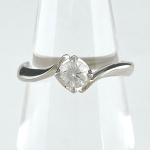 ヨンドシー 4℃ ダイヤモンド デザインリング プラチナ 指輪 リング 6号 Pt950 ダイヤモンド レディース 【中古】