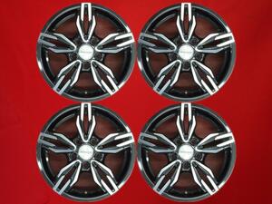 【 激安 中古 4本セット 】 5Wスポークタイプ VW/アウディ用 社外 アルミホイール 15inch 6J インセット+47 PCD112 5穴 ハブ径Φ57 cc15