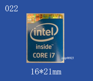 即決022【 CORE i7 】エンブレムシール追加同梱発送OK■ 条件付き送料無料 未使用