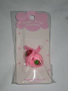 3631★新品★ANGEL PINK ACCESSORY ピンク ハートｘいちご ヘアーゴム★可愛い★