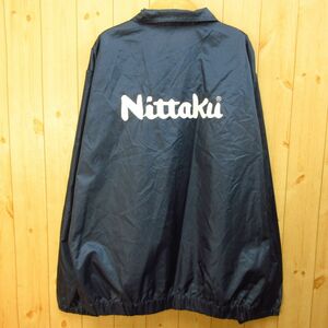 ◎美品！宮城選抜 卓球 Nittaku ニッタク 総体 高校◆ナイロンジャケット ジャンパー 支給品 ユニフォーム◆メンズ 紺 XLサイズ◆A4252