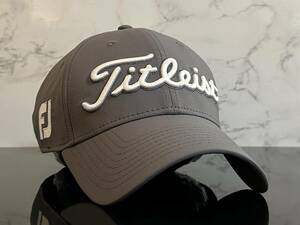 【未使用品】64F 上品★Titleist タイトリスト ゴルフ キャップ 帽子 CAP 上品で高級感のあるグレーにシリーズロゴとFJロゴ《FREEサイズ》
