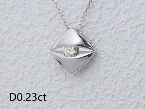 音羽屋■ タサキ TASAKI ダイヤモンド/0.23ct K18WG ホワイトゴールド デザイン ネックレス 仕上済