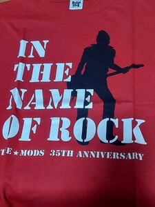 新品未使用品　THE MODS　Tシャツ　Lサイズ　ROCKATOYS 　レッド　35周年　廃盤商品