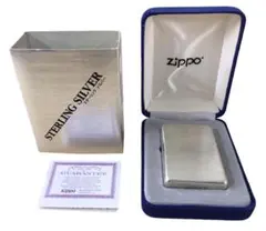 ★美品★ 2005年製ZIPPO スターリングシルバー #13両面ツヤなし