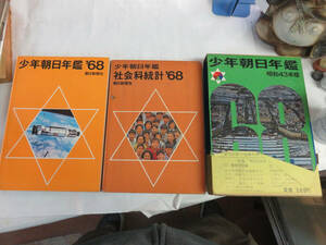 【昭和レトロ】少年朝日年鑑　昭和43年版　朝日新聞社　社会科統計