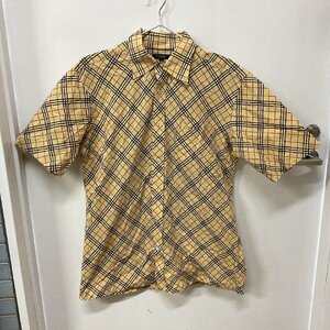 ☆1円スタート メンズ古着 Burberry バーバリー シャツ 半袖シャツ トップス 綿100%