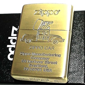 ジッポ ライター レトロモチーフ ZIPPO ジッポカー ブラス 真鍮古美 ジッポー 車 かっこいい おしゃれ メンズ プレゼント ギフト