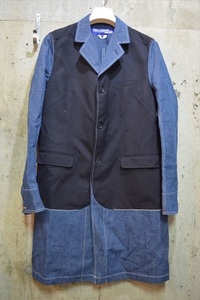 ジュンヤワタナベマン　コムデ ギャルソン　COMMEdesGARCONS JUNYA WATANABE MAN　20ss　デニム　ドッキング　コート　M C7103