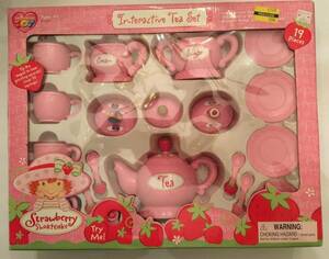 Vintage Thinkway Toys Strawberry Shortcake Interactive Tea Set 19 Pieces 2003 海外 即決