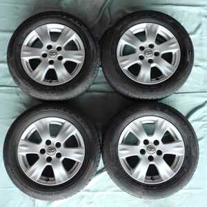 平成20年 マークXジオ ANA10 前期 純正 アルミホイール タイヤ 4本セット 5穴 GOODYEARE 215/60R16 中古 即決