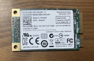 【使用時間・小】LITEON ライトン LMT-256L9M（mSATA接続 SSD 256GB）