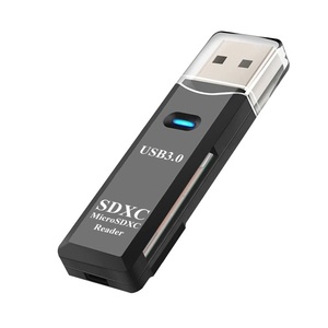 【次の出荷日は 4/27 】☆彡 ＵＳＢ3.0カードリーダー マイクロSD TFカードメモリ：黒 ☆彡高速マルチカードライターアダプター い