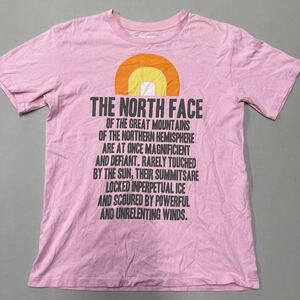 THE NORTH FACE ノースフェイス Tシャツ 半袖 Sサイズ メンズ ピンク 綿100% コットン ゴールドウイン