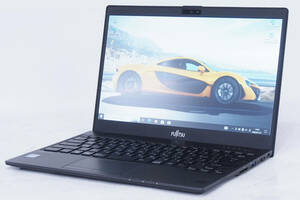 【1円～】Corei7 極軽極薄 LIFEBOOK U938/VW i7-8550U RAM8GB SSD256GB 13.3インチFHD Type-C カメラ HDMI 指紋認証 Win10Pro